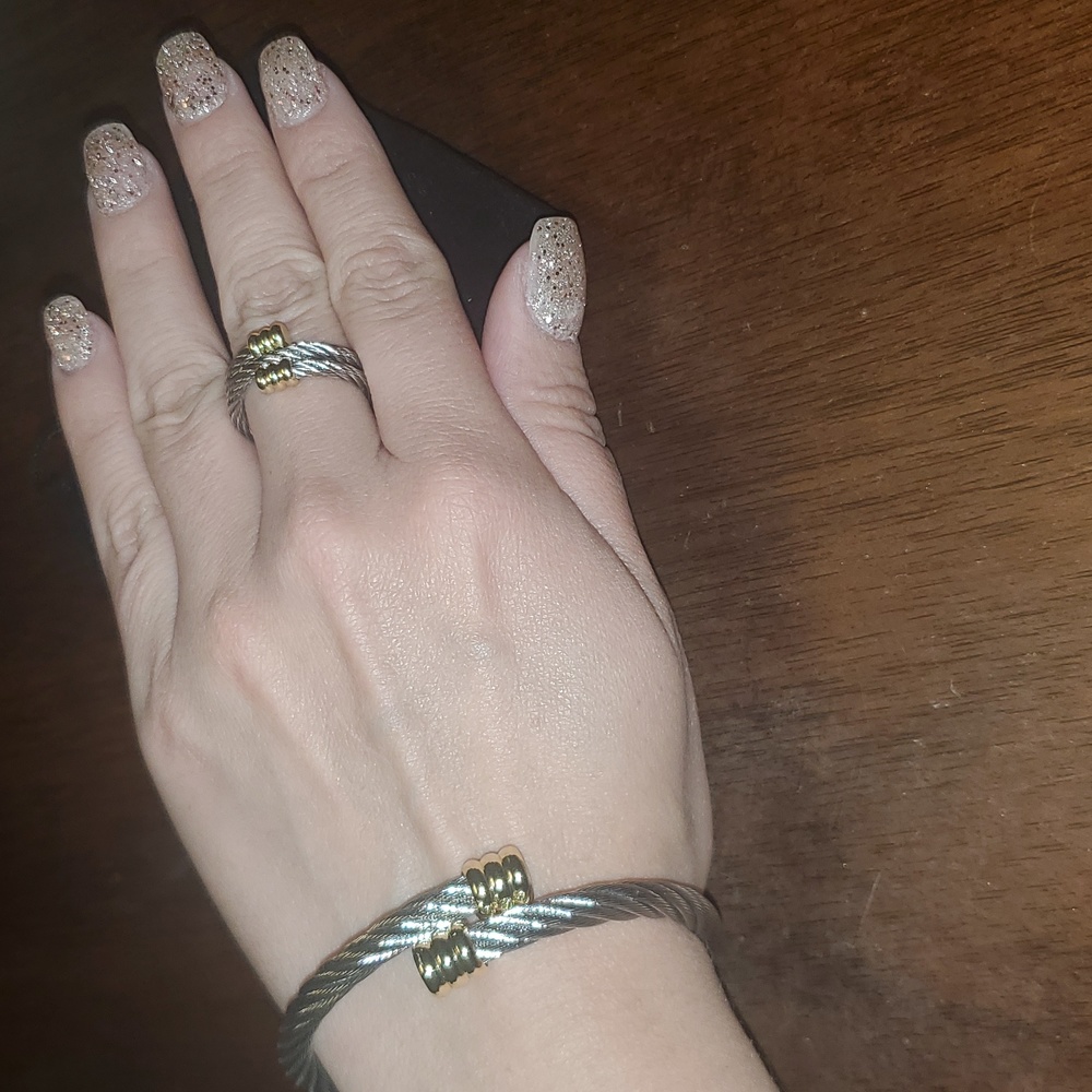 DY inspired bracelet and ring